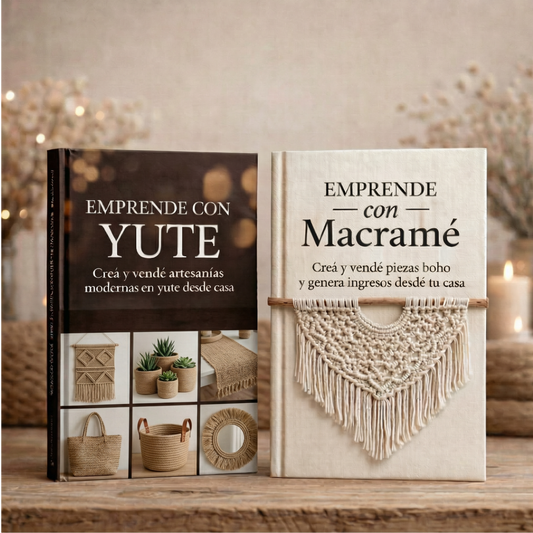 Emprendé con Yute y Macramé + 5 Bonos